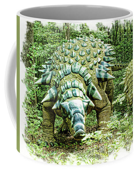 Dino Coffee Mug featuring the photograph Edmontonia by Sandra Clark