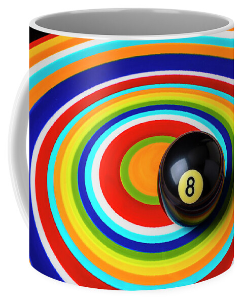 Eight Coffee Mug featuring the photograph Eight Ball Circles by Garry Gay