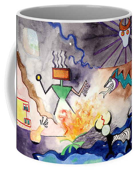 Brujo Coffee Mug featuring the painting El Brujo by Joe Michelli