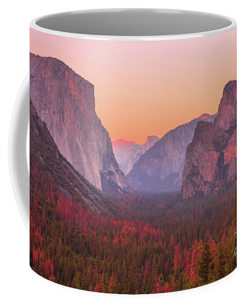 Yosemite Coffee Mug featuring the photograph El Capitan golden hour by Benny Marty