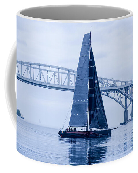 Ii Mostro Coffee Mug featuring the photograph II Mostro and Blue Water Bridge by Randy J Heath