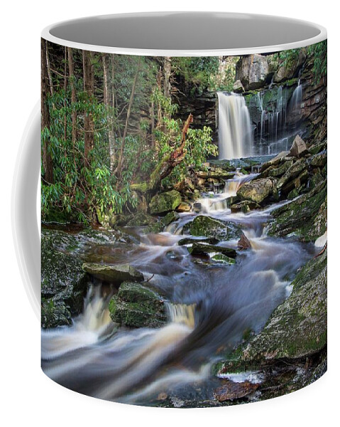 Landscape Coffee Mug featuring the photograph Elakala Falls by Chris Berrier