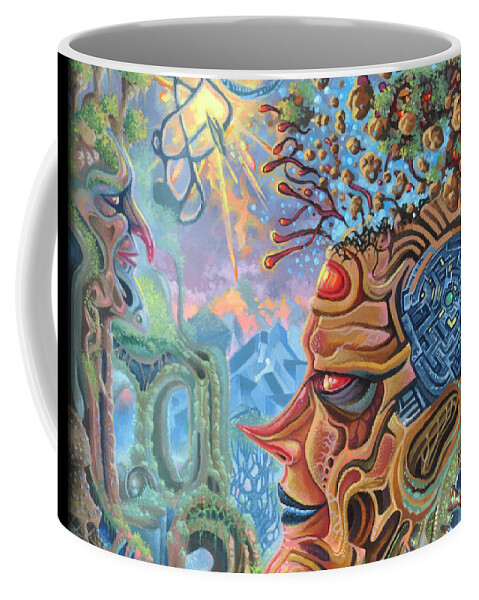 Acrylic Painting Coffee Mug featuring the painting Electric Dreams by Mark Cooper