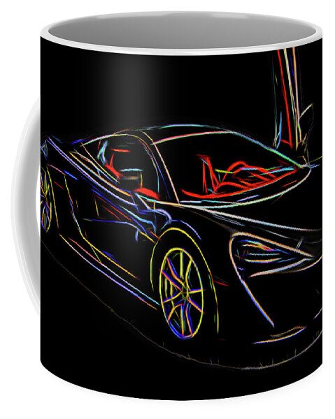 Car Coffee Mug featuring the photograph Electric Supercar by Artful Imagery