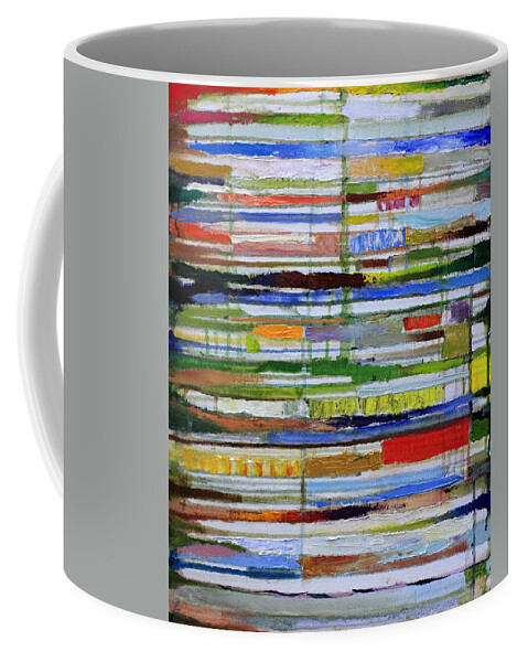 Abstract Paintings Coffee Mug featuring the painting Electrophoresis by David Zimmerman