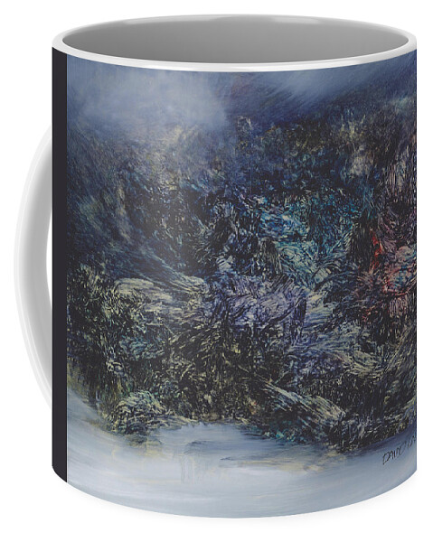 Elemental Coffee Mug featuring the painting Elemental 59 by David Ladmore