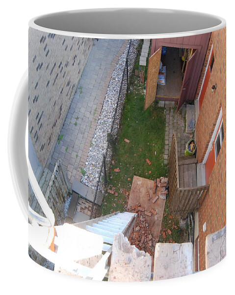Architecture Coffee Mug featuring the photograph Elevated Scaffold View by Ee Photography