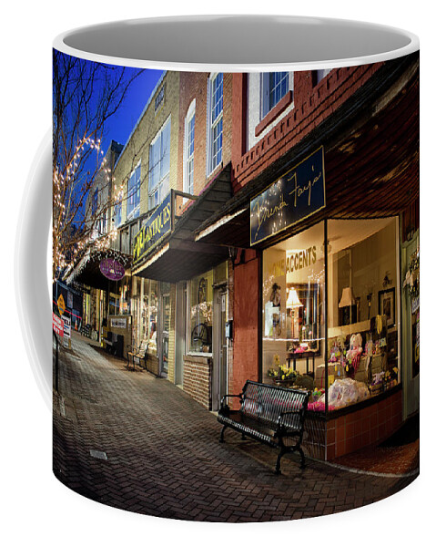 Ellijay Coffee Mug featuring the photograph Ellijay Window Shopping by Greg and Chrystal Mimbs