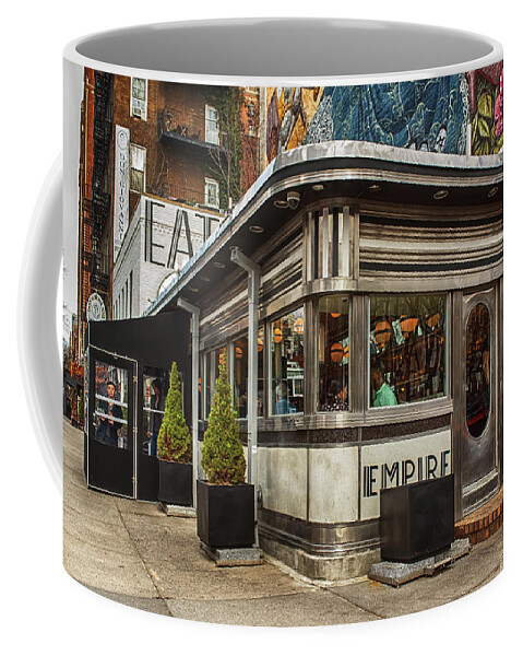 Empire Diner Coffee Mug featuring the photograph Empire Diner by Alison Frank