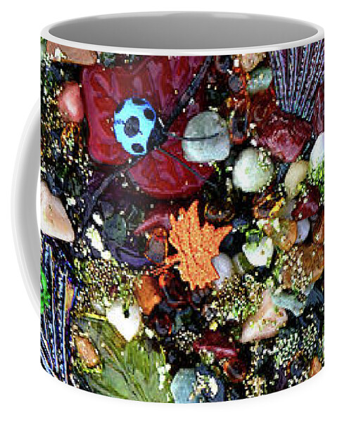 Mixed Media Art Coffee Mug featuring the mixed media Enchanted Twilight by Donna Blackhall