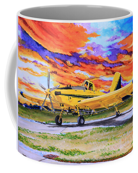 Landscape Coffee Mug featuring the painting End of the Day by Karl Wagner