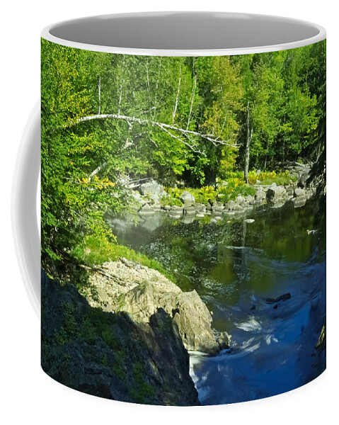 Waterfall Coffee Mug featuring the photograph End of the Fall by Amanda Jones