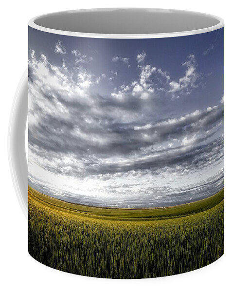 Endless Wheat Fields Coffee Mug featuring the photograph Endless wheat fields by Lynn Hopwood