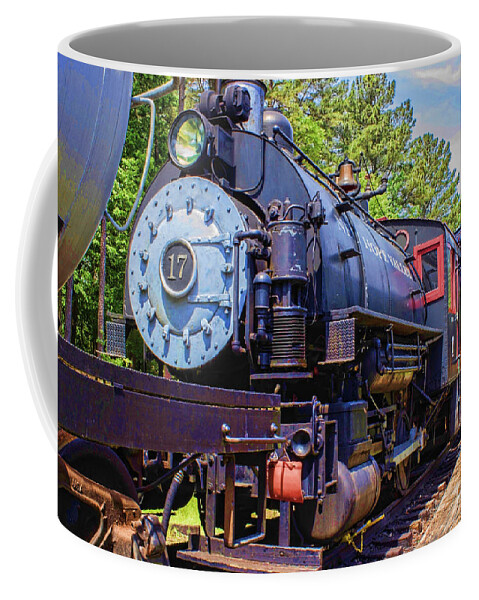 Railway Coffee Mug featuring the photograph Engine 17 by Roberta Byram