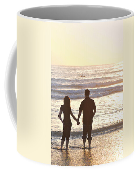 Golden Coffee Mug featuring the photograph Enjoying paradise by Robert WK Clark
