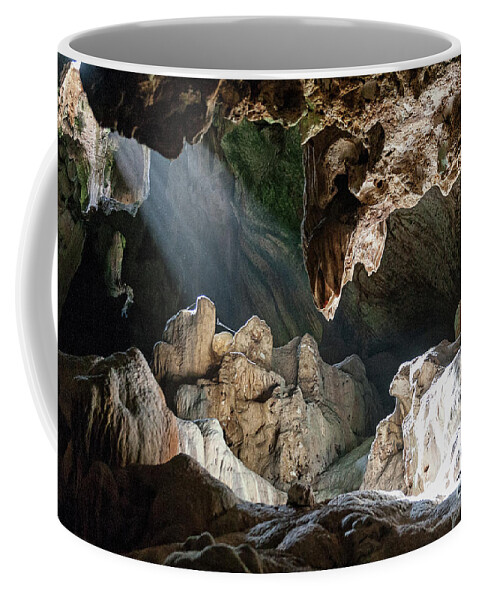 Cave Coffee Mug featuring the photograph Enlighten by Kathy Strauss