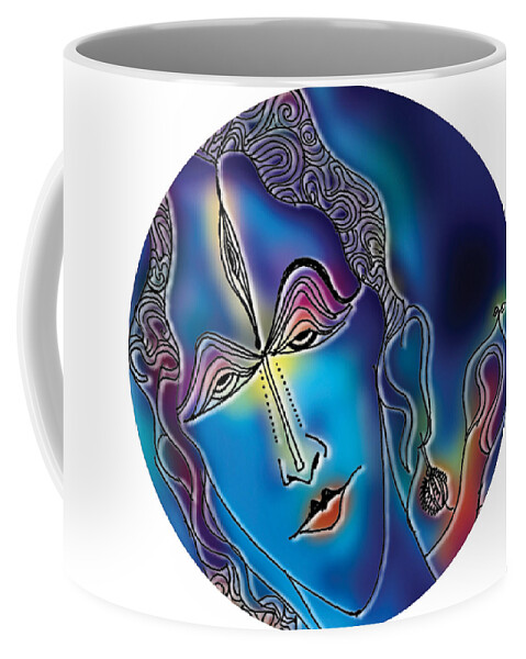 Shiva Coffee Mug featuring the painting Enlightening Shiva by Guruji Aruneshvar Curator Katrin Suter