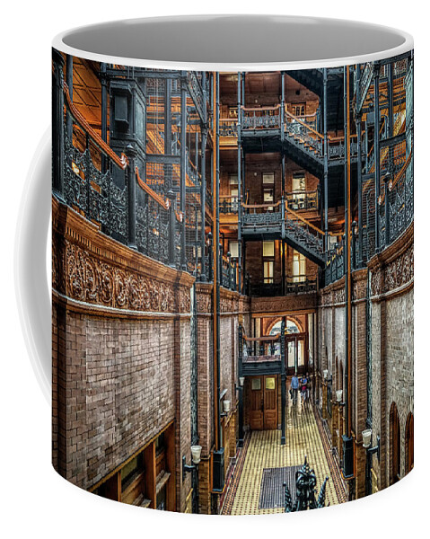 Bradbury Building Coffee Mug featuring the photograph Entering the Bradbury by Michael Hope