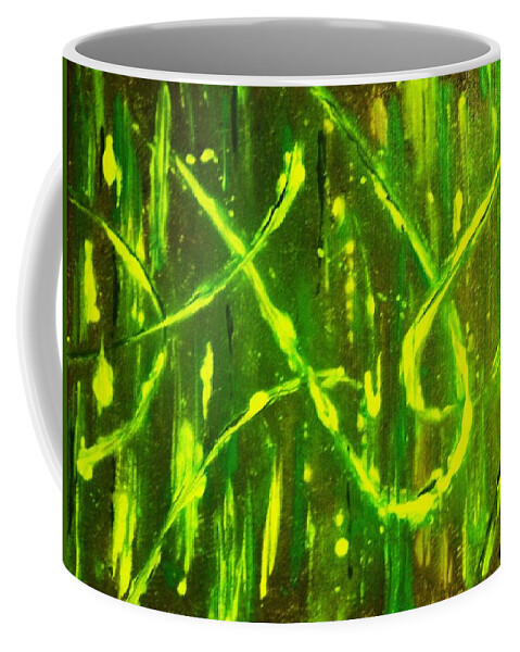 Abstract Coffee Mug featuring the painting Envy by Todd Hoover