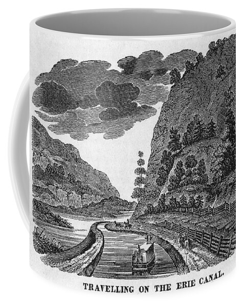1835 Coffee Mug featuring the photograph Erie Canal, 1835 by Granger