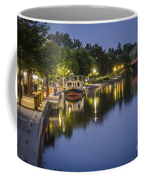Erie Canal Coffee Mug featuring the photograph Erie Canal Stroll by Joann Long