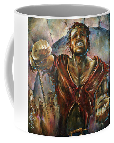 Fantasy Coffee Mug featuring the painting Escape by Michael Lang