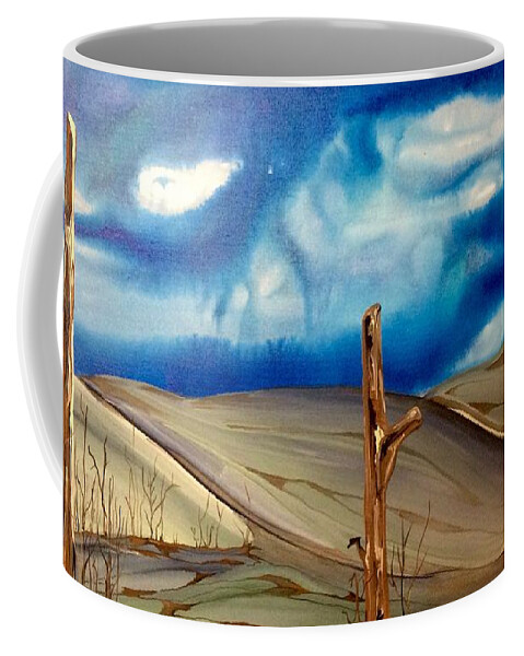 Landscape Coffee Mug featuring the painting Escape by Pat Purdy