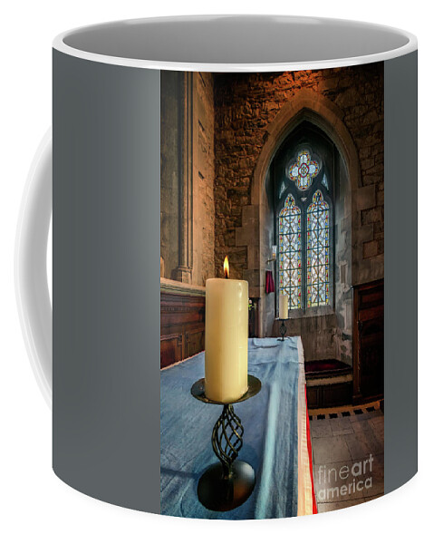 Church Coffee Mug featuring the photograph Eternal Flame by Adrian Evans