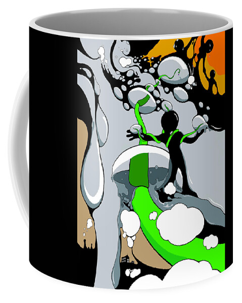 Vine Coffee Mug featuring the drawing Eternal Spring by Craig Tilley