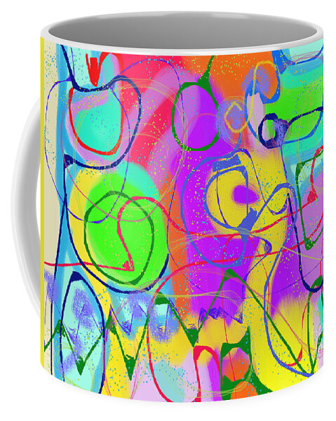 Abstract Coffee Mug featuring the digital art Euphoria by Chani Demuijlder