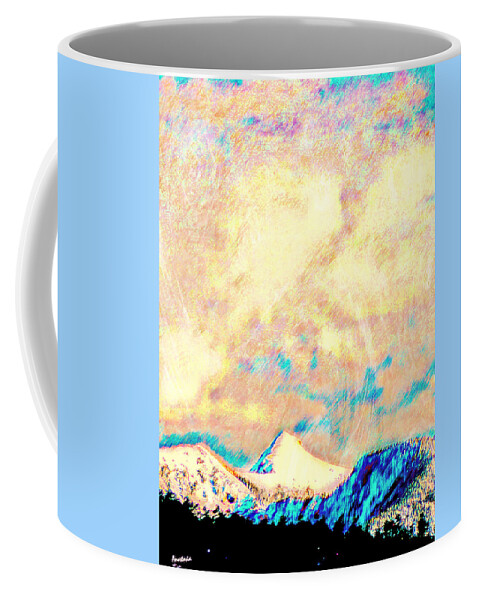 Mountain Coffee Mug featuring the photograph Evening Clouds Dispersing Over Sheep's Head Peak by Anastasia Savage Ealy