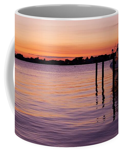 Jersey Shore Coffee Mug featuring the photograph Evening Of Peace - Jersey Shore by Angie Tirado