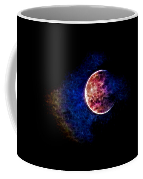 Moon Coffee Mug featuring the photograph Ever changing moon color waves by Denise Beverly