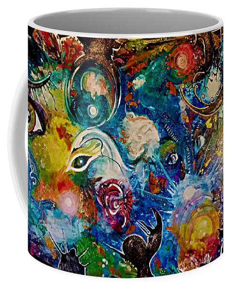 Psychadelic Coffee Mug featuring the painting Everything Is Everything by Tracy McDurmon