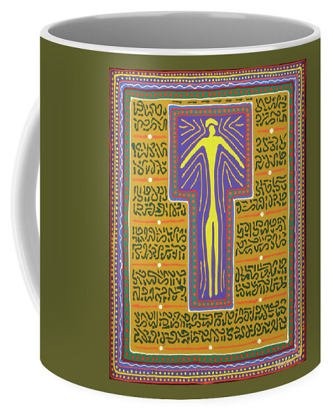Color Coffee Mug featuring the painting Eviftxetdercas by Stephen Mauldin