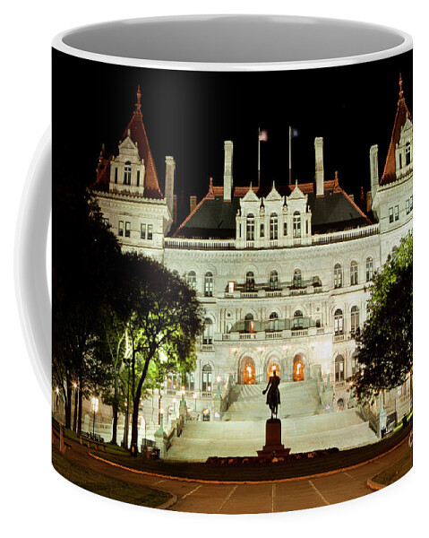 Flowers Coffee Mug featuring the photograph ew York State Capitol in Albany by Anthony Totah