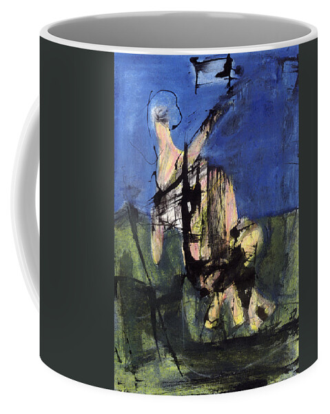 Painting Coffee Mug featuring the pastel Excavation Of The Sky by JC Armbruster
