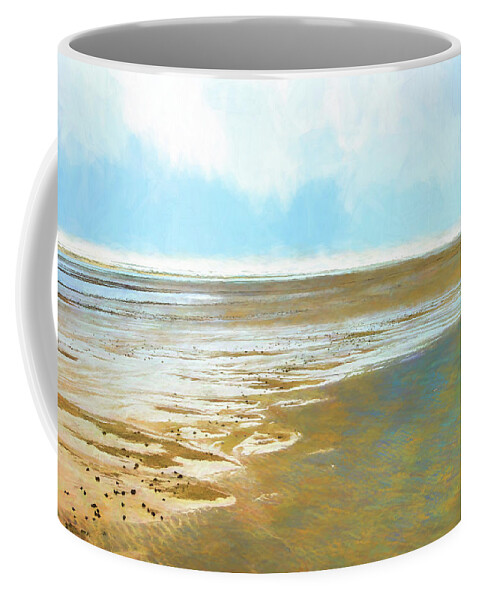 Photopainting Coffee Mug featuring the photograph Expanse by Allan Van Gasbeck