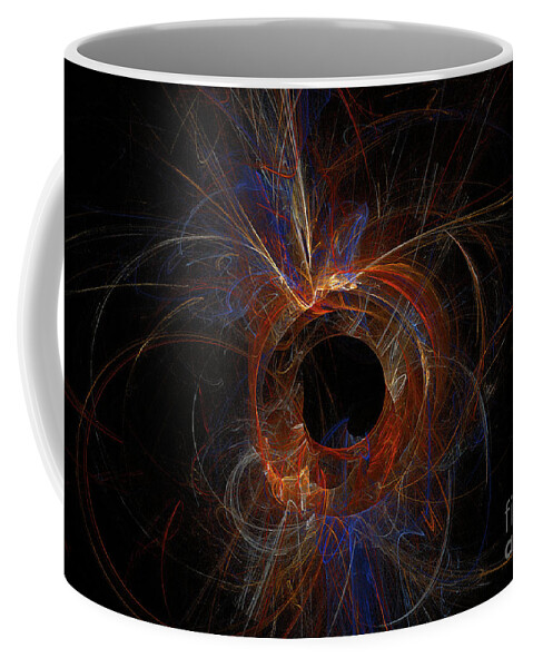  Fractal Coffee Mug featuring the digital art Experiment 9 by Geraldine DeBoer