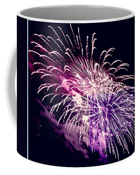 Fireworks Coffee Mug featuring the photograph Exploding Stars by DigiArt Diaries by Vicky B Fuller