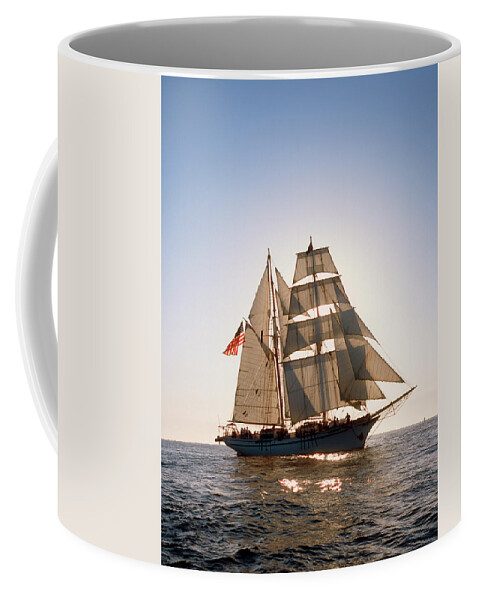 Mast Coffee Mug featuring the photograph Exy Johnson Backlit by Cliff Wassmann