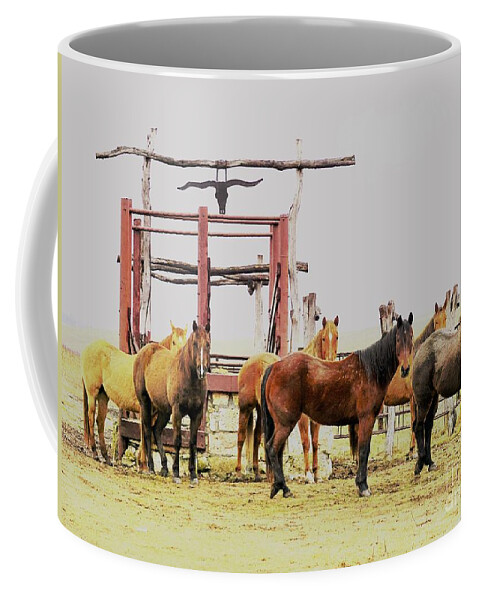 Horses Coffee Mug featuring the photograph Eyes on Me by Merle Grenz