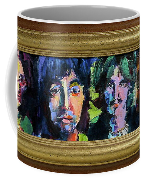 Paintings Coffee Mug featuring the painting Fab Four by Les Leffingwell