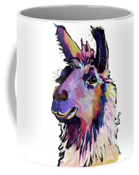 Pat Saunders-white Coffee Mug featuring the painting Fabio by Pat Saunders-White