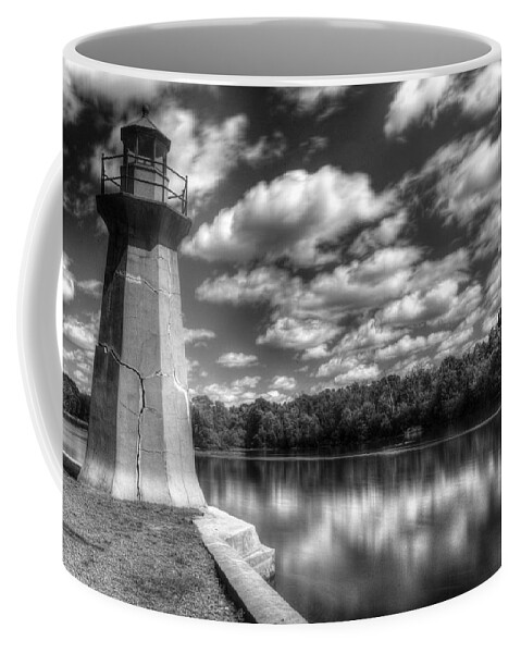 Fabyan Coffee Mug featuring the photograph Fabyan Lighthouse on the Fox River by Roger Passman