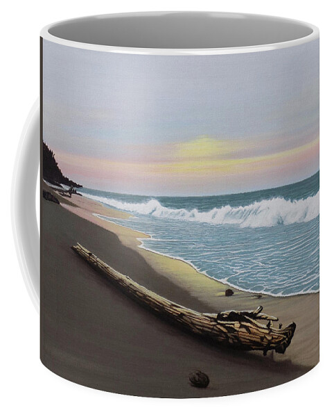 Lake Ontario Coffee Mug featuring the painting Face to the Morning by Kenneth M Kirsch