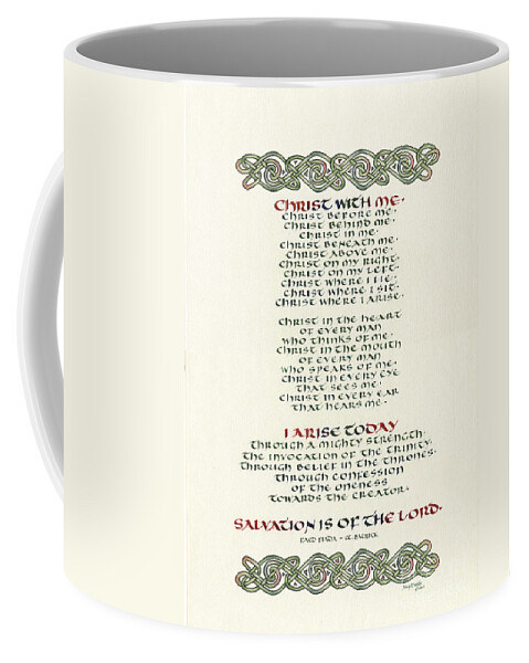 Celt Coffee Mug featuring the painting Faed Fiada by Judy Dodds
