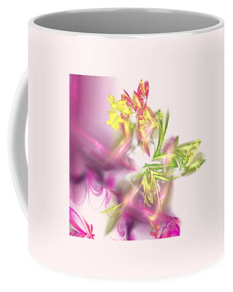 Fairy Coffee Mug featuring the digital art Fairies by Ilia -