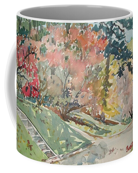 Fall Coffee Mug featuring the painting Fall Cherries by Judith Young