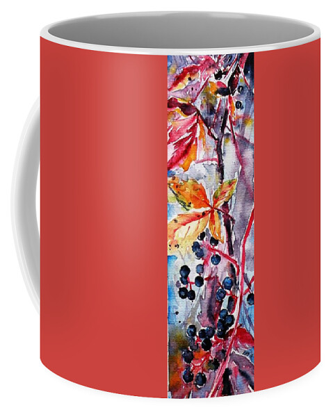 Fall Coffee Mug featuring the painting Fall II by Kovacs Anna Brigitta